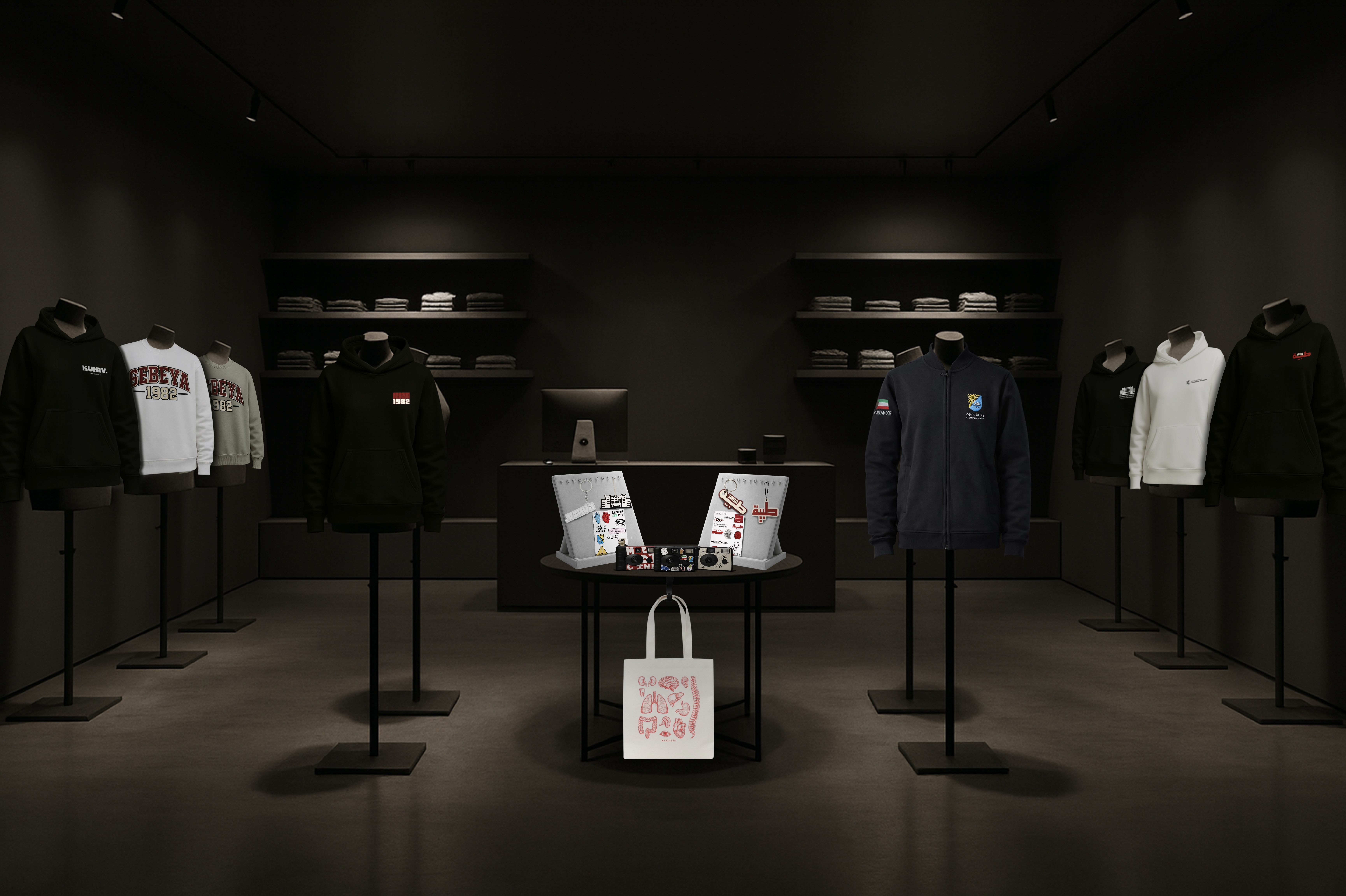 Inside store